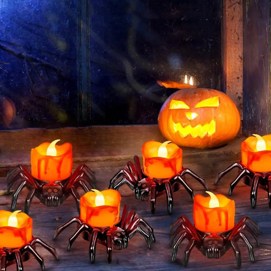 Halloween Spider Candle Lights