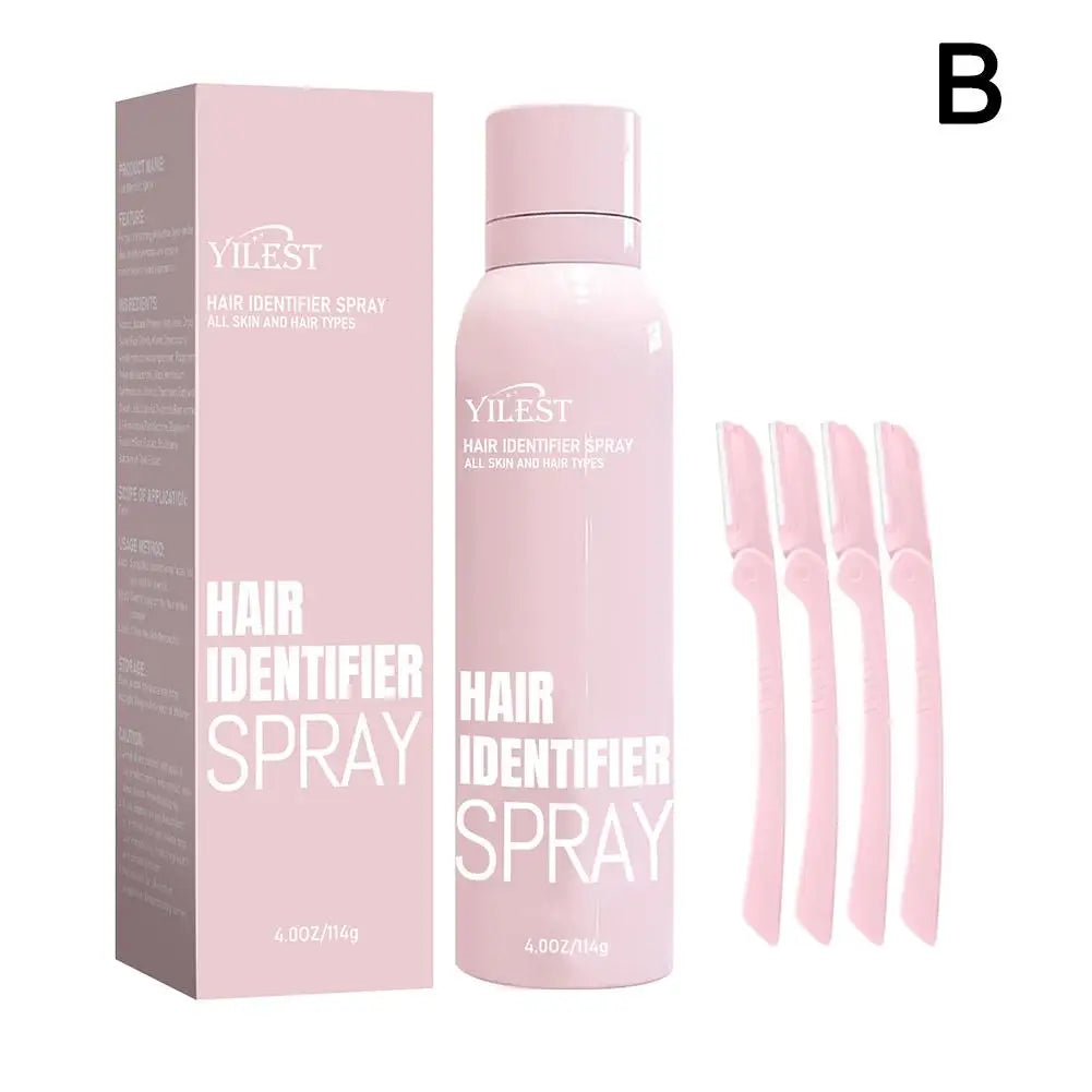 Facial Hair Identification and Dermaplaning Spray for Moisturizing and Skin Care