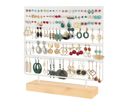 3-Tier Earring Display Rack and Jewelry Organizer