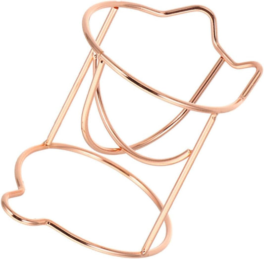 Premium Makeup Blender Drying Rack - Rose Gold Powder Puff Holder and Beauty Sponge Display Stand