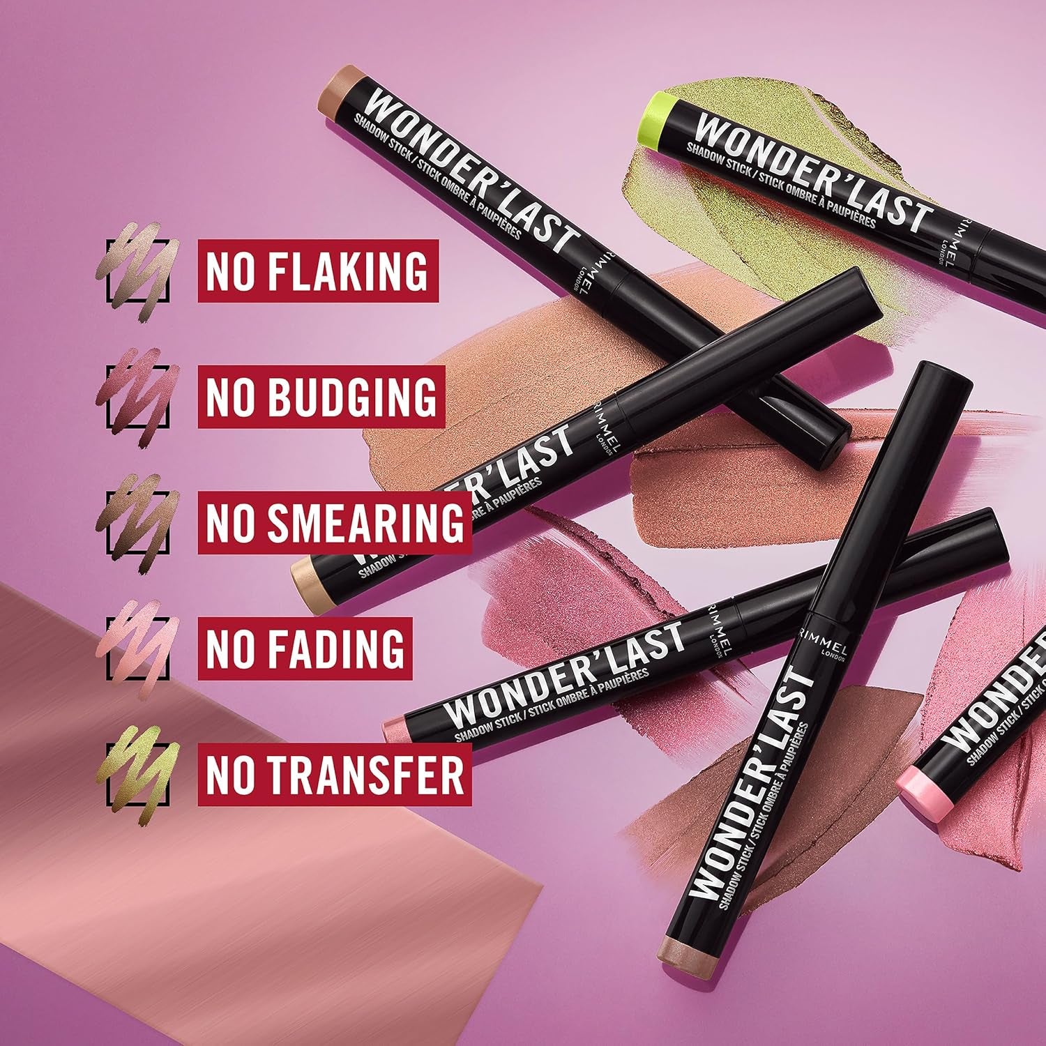 Wonder'Last Shadow Stick in 007 Pink Fizz, 1.64g