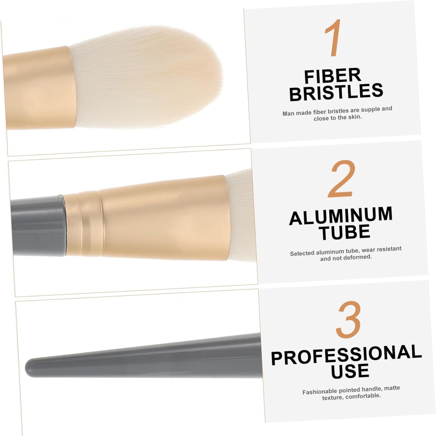 Professional Makeup Brush Set for Blush, Loose Powder, and Eye Shadow - Portable Cosmetic Tools for Daily Use by Women