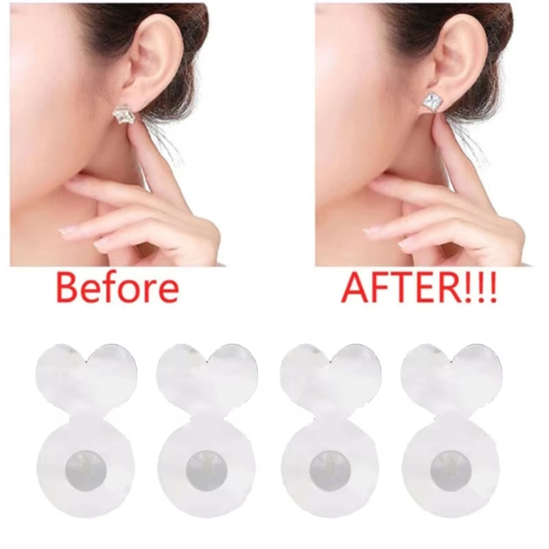 Supportive Earring Lifters for Heavy Earrings - Unique Backing Solution for Ear Studs and Lobes