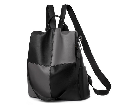 Women's Retro Soft PU Anti-Theft Shoulder Backpack for Travel