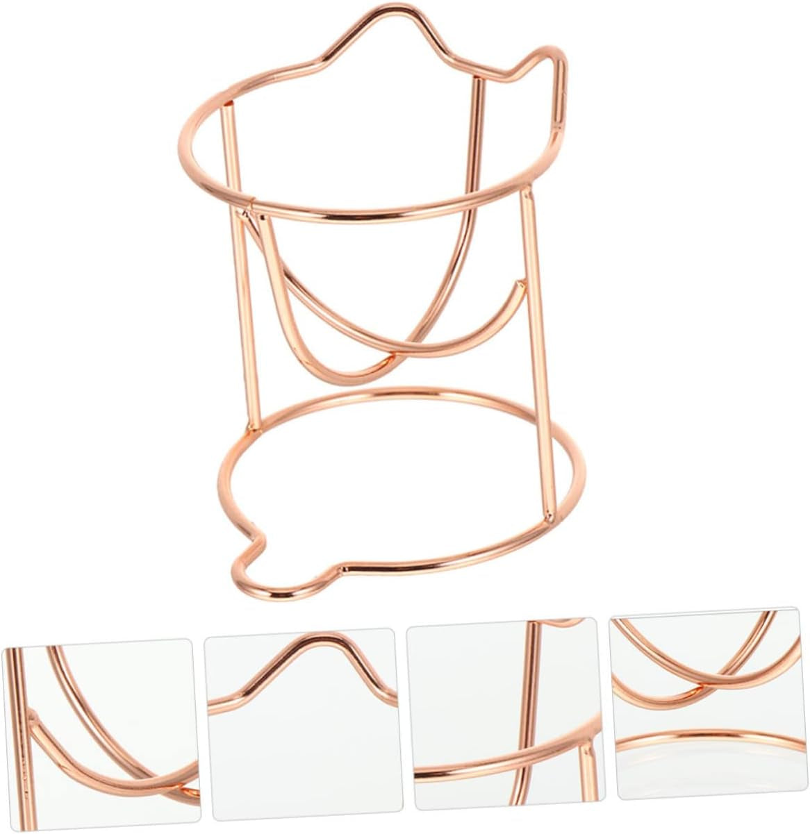 Premium Makeup Blender Drying Rack - Rose Gold Powder Puff Holder and Beauty Sponge Display Stand