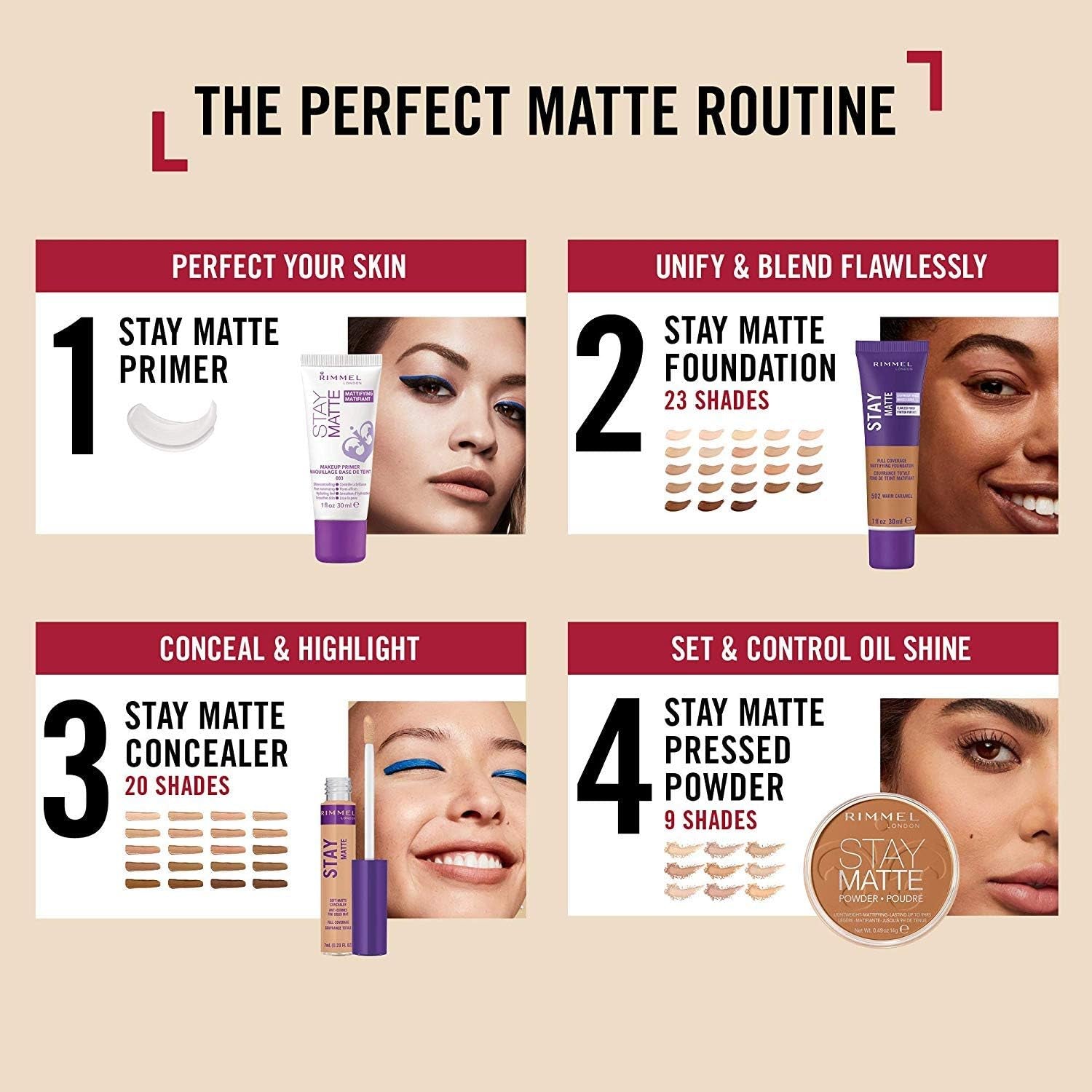 Stay Matte Foundation - Sun Beige, 1 fl oz