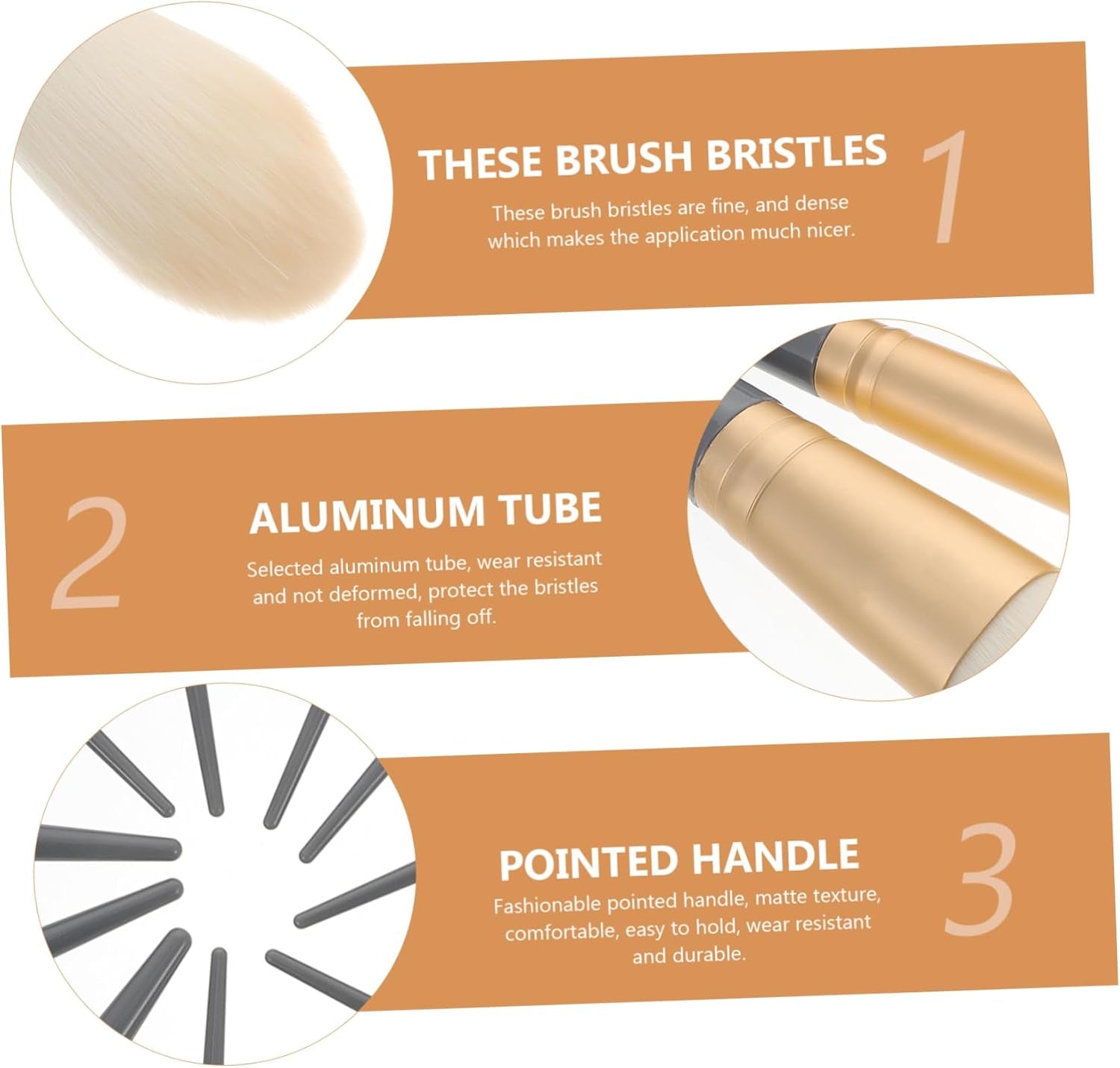 Professional Makeup Brush Set for Blush, Loose Powder, and Eye Shadow - Portable Cosmetic Tools for Daily Use by Women