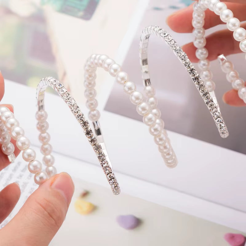 Elegant Multilayer Pearl and Crystal Bracelet for Women - Wedding Jewelry and Party Accessories