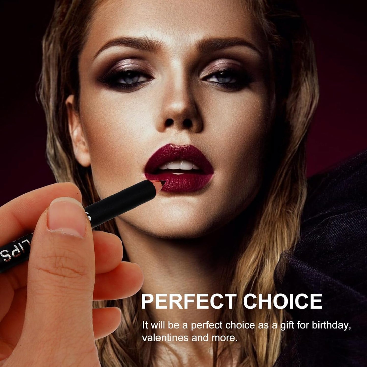 12-Piece Waterproof Lip Liner Pencil Set - Smooth Matte Lip Lining Cosmetic Supplies in Brown and Nude Shades