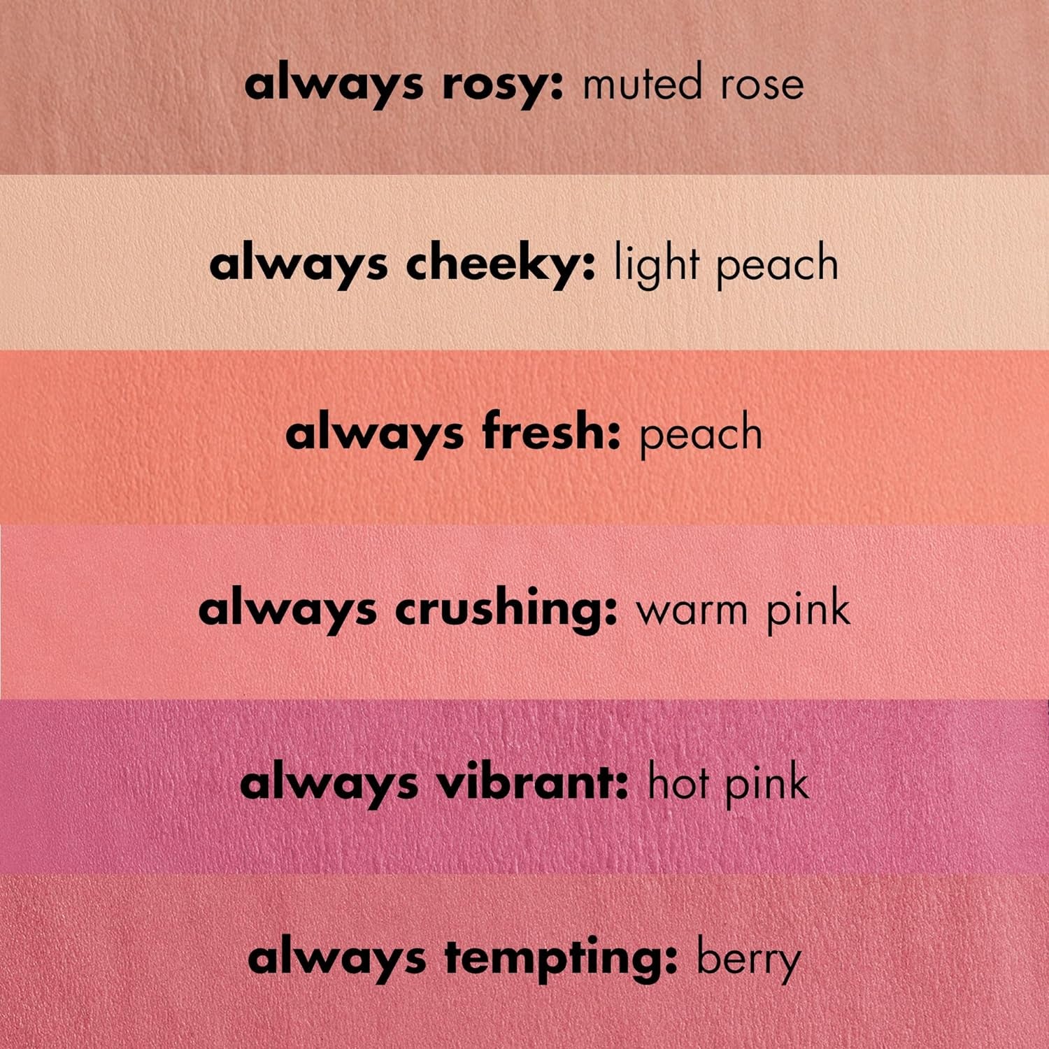Primer-Infused Blush - Long-Lasting, Transfer-Resistant Formula with Lightweight Texture and Medium Coverage in Always Rosy
